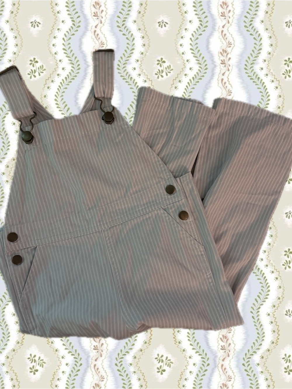 The Beaufort Bonnet Company Blue and White Pinstripe Overalls